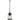 A1 - Jax Pendant, 1 x E27 (Max 60W), Black/Gold With Seeded Clear Glass, IP54, 2yrs Warranty