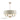 Laura Ashley Sorrento 6 Light Pendant Brushed Chrome With Natural Shade