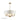 Laura Ashley Sorrento 6 Light Pendant Antique Brass With Ivory Shade