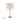Laura Ashley Sorrento 3 Light Table Lamp Brushed Chrome with Natural Shade