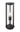 A1 - Mallory Post Lamp Large, 1 x E27 (Max 40W), IP65, Anthracite, 2yrs Warranty