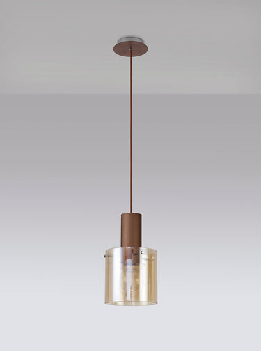 Manhattan Single Pendant Mocha