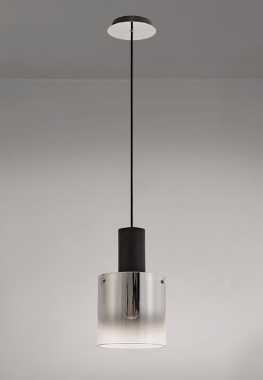 Manhattan Single Pendant Black