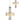 A1 - Martha Pendant/Semi Ceiling Convertible, 7 x E14 (Max 40W), Polished Chrome/Crystal, 1yr Warranty