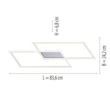 Inigo Medium LED Flush, Satin Nickel