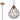 A1 - Metrica Small Pendant, 1 x E27 (Max 60W), Antique Copper, 1yr Warranty