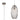A1 - Millie Curved Cylinder Pendant, 1 x E27 (Max 60W), Polished Nickel, 1yr Warranty