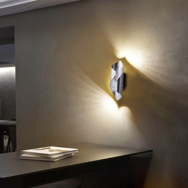 Nevis Silver Leaf Wall Light