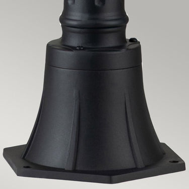 Alford Place 2 Light Pillar Lantern, IP44, Black