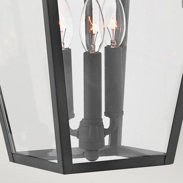 Alford Place 3 Light Large Wall Lantern, IP44, Black