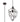 A1 - Rawson Medium Pendant, 1 x E27 (Max 60W), Black Nickel, 1yr Warranty