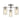 A1 - Rhona Semi Ceiling Light, 3 x E14 (Max 40W), Polished Chrome/Crystal/Glass, 1yr Warranty