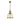 Riley Single Medium Bell Pendant Antique Brass/Cognac Glass