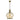 Riley Single Large Ball Pendant Antique Brass/Cognac Glass