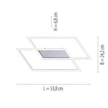 Inigo Small LED Flush, Satin Nickel