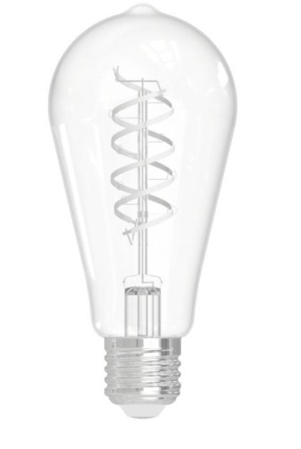 ES (E27) 8 Watt ST64 Clear White Filament LED Dimmable