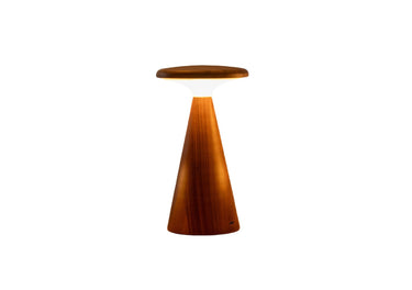Gingko Sylva Mini Walnut Rechargeable Lamp