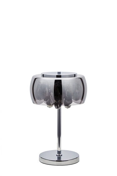 Raven Table Lamp with Smoked Crystal